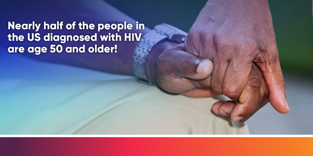 SelectHealthNY's tweet photo. Nearly half of the people in the US diagnosed with HIV are age 50 and older! People are living long healthy lives with the help of HIV medication. Find more info @HIVGov: https://t.co/iVmomihXYz #SelectHealthNY https://t.co/1zbD1KZ0Xt