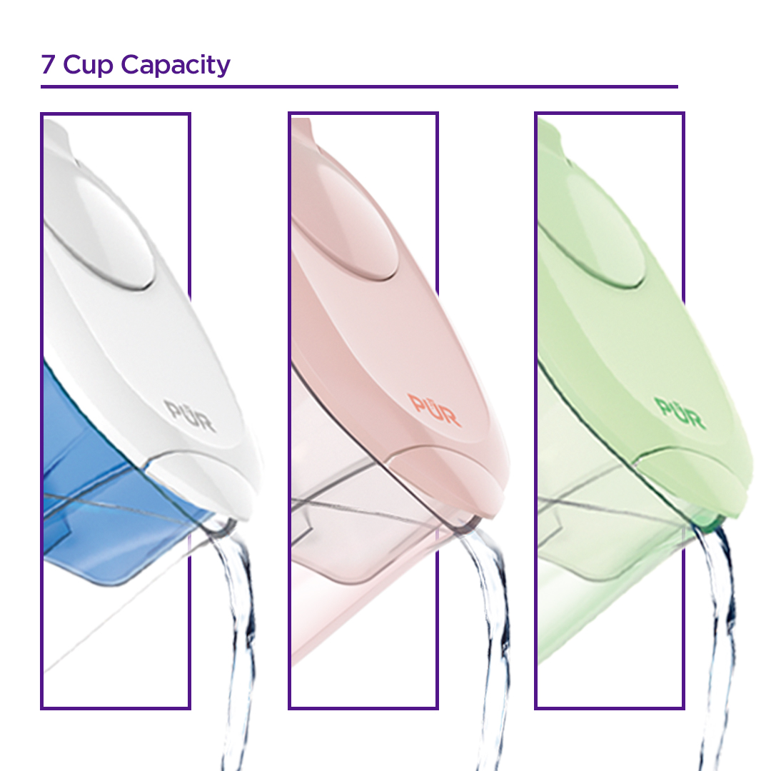 Our line of 7 Cup Pitchers is Dishwasher safe, features fun colors and as always lets you quickly and easily enjoy cleaner, filtered water in your fridge. Shop these Pitchers: spr.ly/6013McBFB