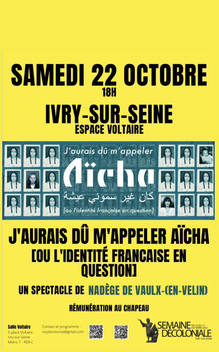 Semaine décoloniale Ivry tweet media