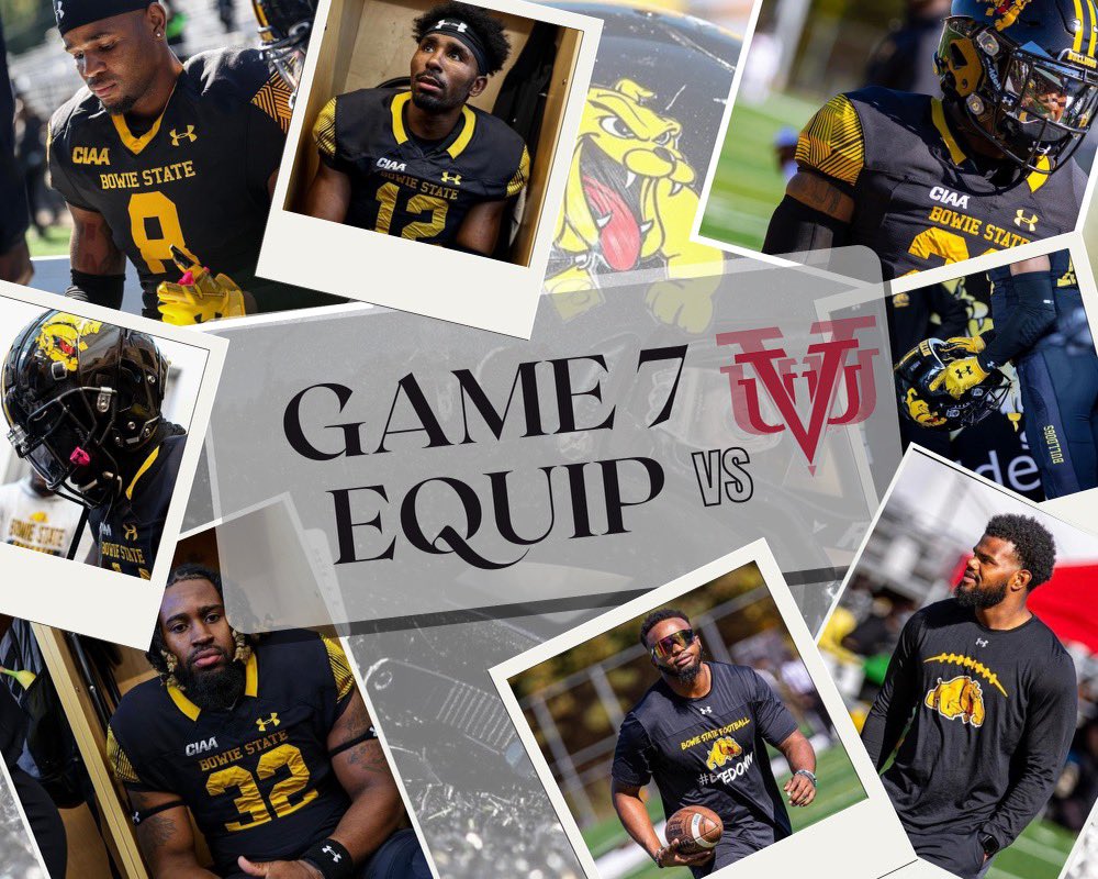 Bowie State Football Equipment tweet media