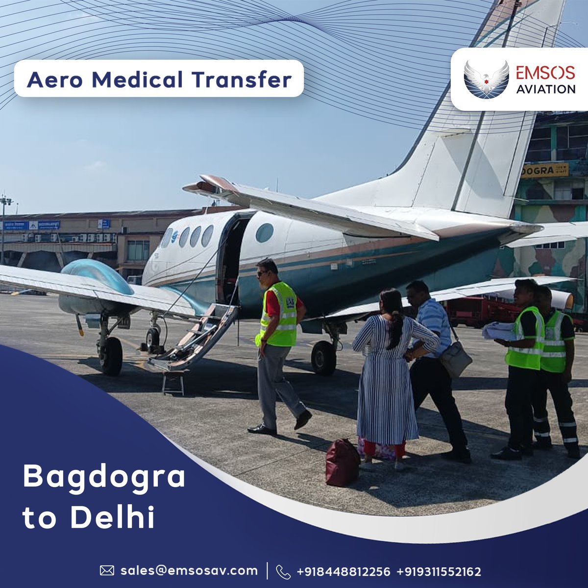 AviationEmsos's tweet photo. We successfully evacuated a Dengue positive patient (with platelet count severely low) from Siliguri to Delhi. We wish the patient a speedy recovery.

#emsos #airevac #medicaltransfer https://t.co/1qCLTlUiXr