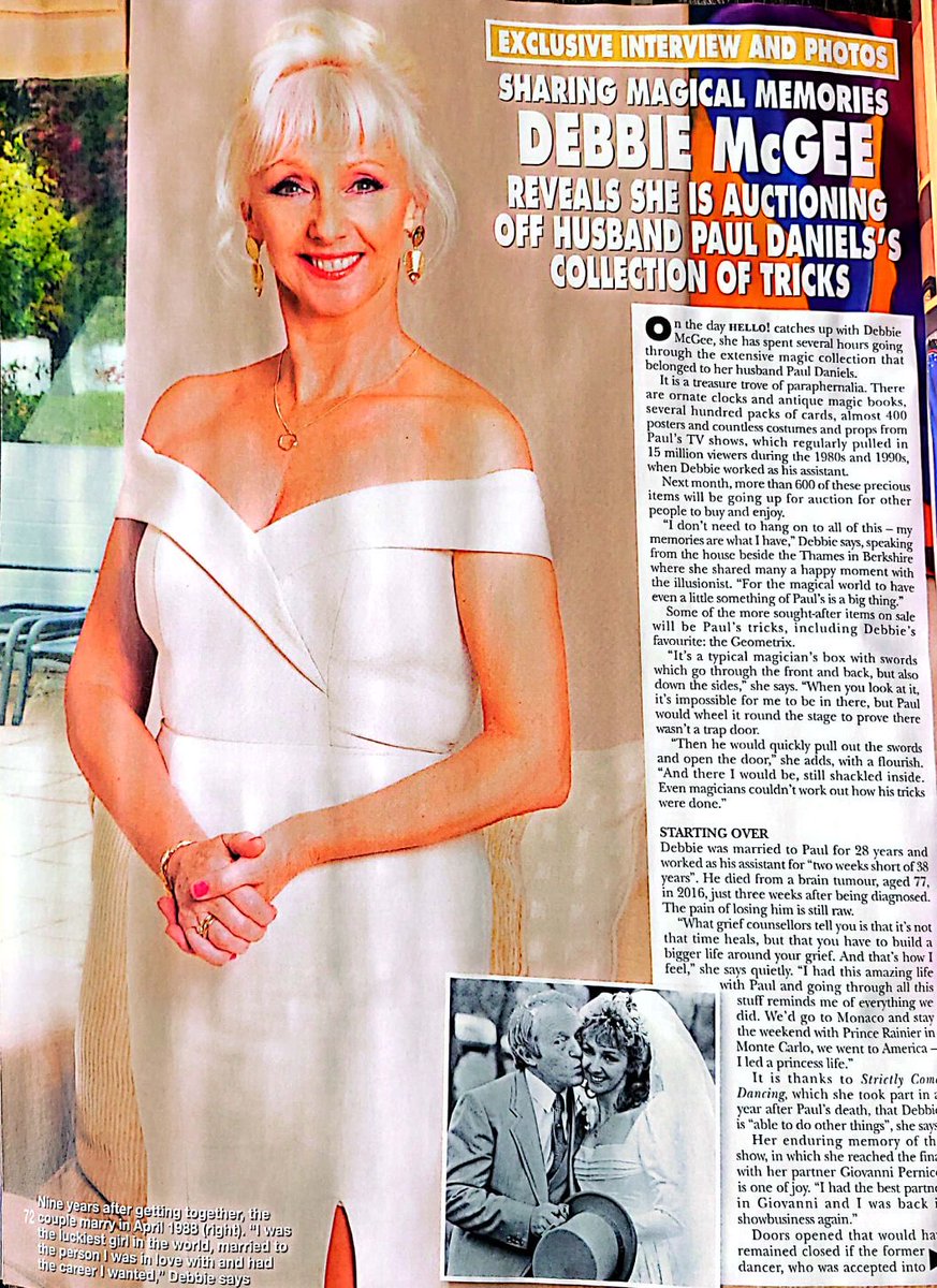 thedebbiemcgee's tweet photo. Thank Hello for giving your exclusive interview about the auction of my darling Paul’s magic collection https://t.co/Q3irp2BcSP