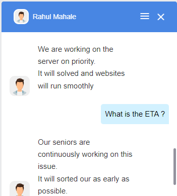 rajnilayam's tweet image. @MilesWeb there is no ETA being provided, since 2 hours I am getting same response.@deepakkori @chinmaydingore #badsupport #worst_support #unreliable