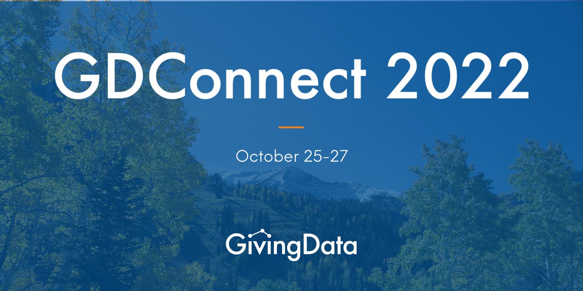 One week left until #GDConnect2022! We’re excited to see much of the GivingData community in person for the first time, and experience with them a 3-day agenda rich with insights and exciting announcements. #grantsmanagement #philanthropy