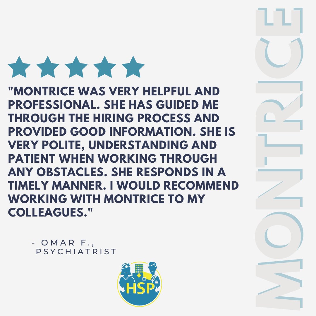 You heard it here first 🙌 HSP recruiters help you along the way, from the initial interview process to onboarding. Reach out to us to learn more about how the onboarding process works. #reviews #clientreviews #fivestars #fivestarreviews #customerservice #customercommunication