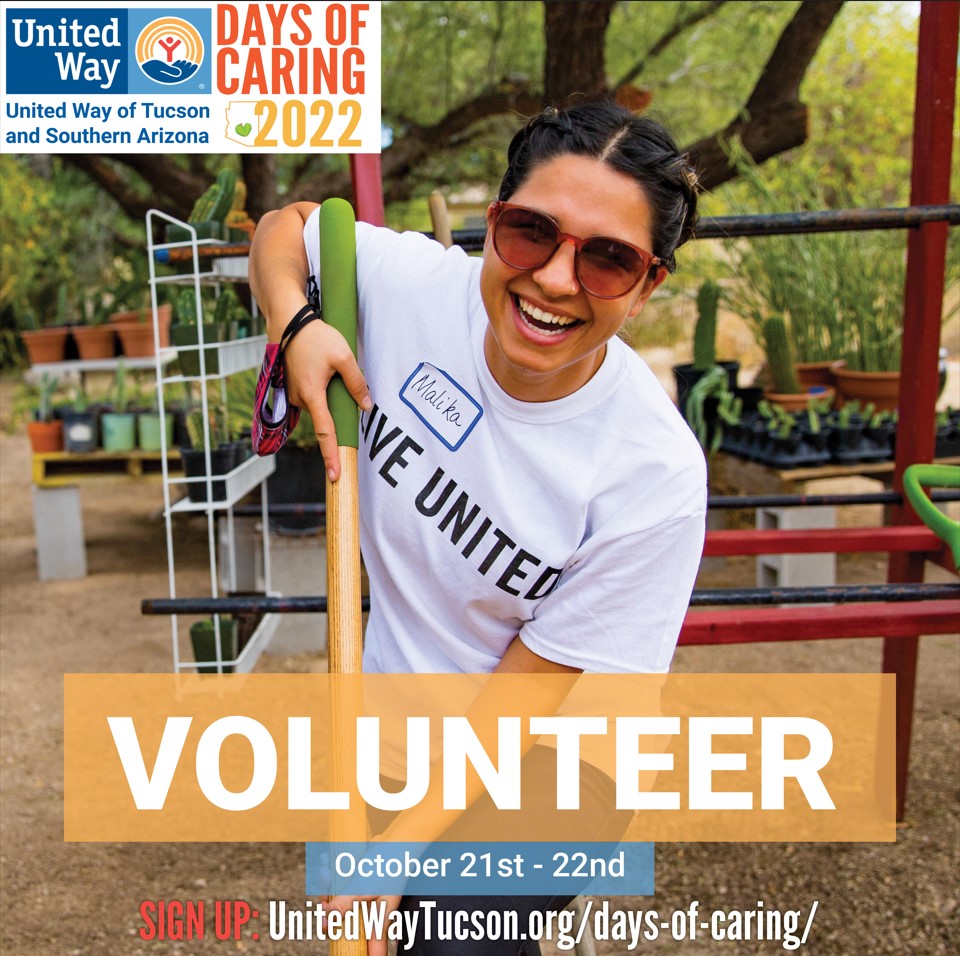 cityoftucson's tweet photo. This week we have 6 park clean-ups with UArizona Eller to celebrate the 23rd Annual @unitedwayaz Days of Caring. #DOC2022 #StrongerUnite https://t.co/H1B29zWmsC