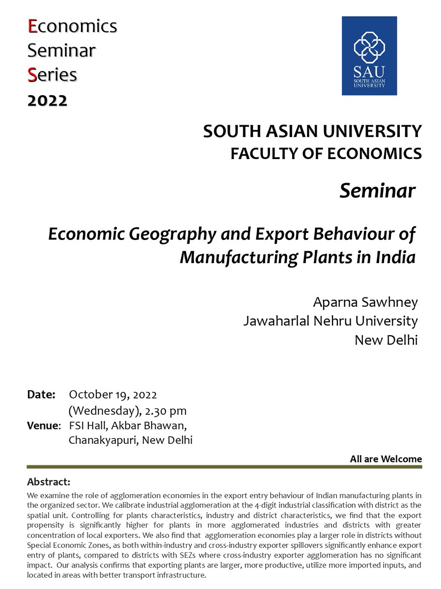 smydtt's tweet photo. #HappeningToday @SouthAsianUni
All are welcome.
#SAUFE #SAUEvents https://t.co/tiYTORXHXG