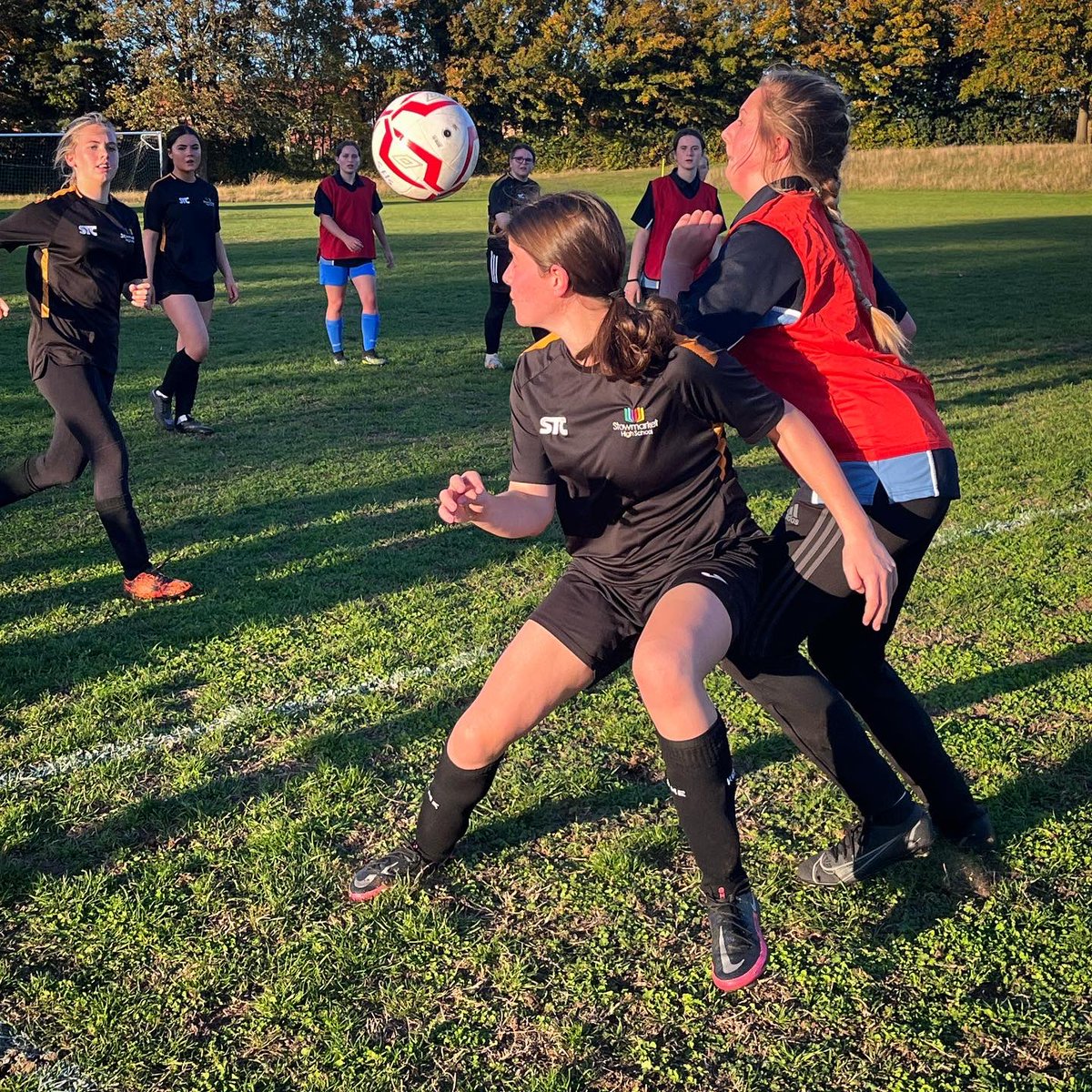 Football came home tonight after the year 7s won the football festival at Thurston and the Year 11 girls beat Thurston also to progress onto the next round of the cup! ⚽️ 🏆