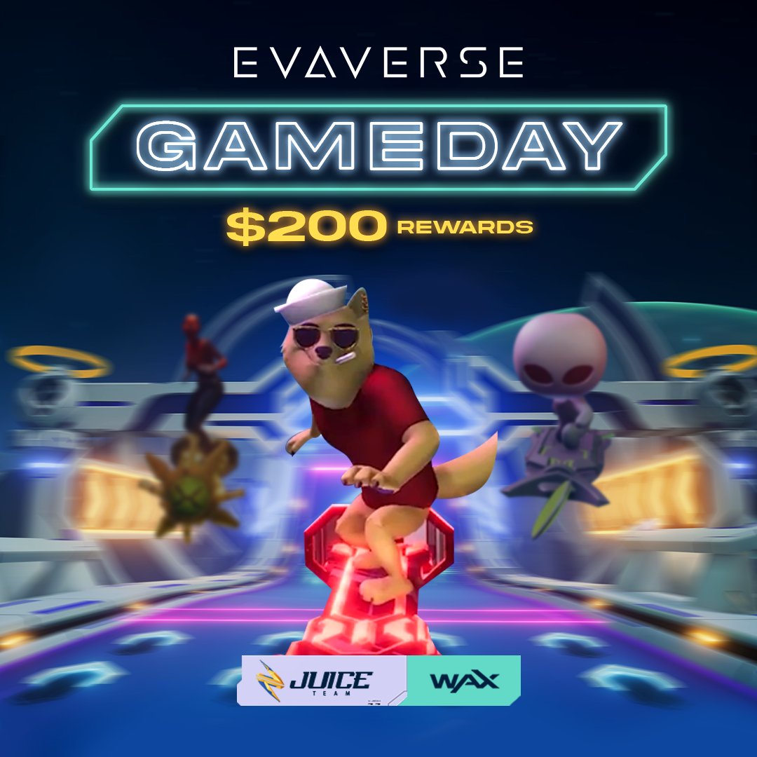 CagyUpdates's tweet photo. Who is ready to hit the @evaverse race tracks for our Game Day tomorrow! 

We will be giving out NFTs and $200 in rewards. Come join us! ⚡️

📅 When: Wed October 19 at 8pm EST
🔴 Stream: https://t.co/ljD9fcPEUS
🎮 Game Download: https://t.co/kNEV55sAHi https://t.co/uIWWuAstIV