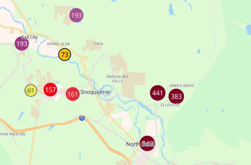This is ugly. Stay inside, fellow Snoqualmie Valley peeps. #lochkatrinefire #snoqualmievalley #AirQuality