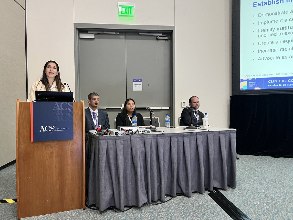 A master class by our panelist on mitigating microaggression experienced in practice! Thank you @HPB_Txp_Surg @MGaffleyMD @AlexParikhMD @maraantonoff! Congratulations @mkitano7 on putting this together! #ACSCC22 #ACSCC2022
