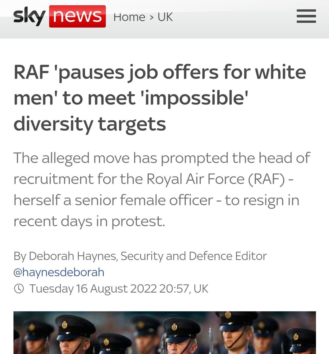 balajis's tweet photo. The Royal Air Force wanted its pilots to work with strong people of color.

That’s what happened, except they ended up being in China. https://t.co/4rgS1G1X5v