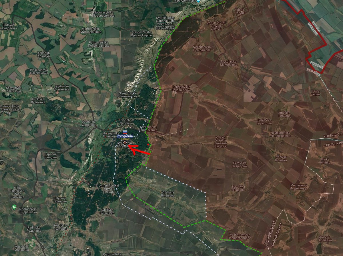 GeromanAT's tweet photo. #Russia #Ukraine #Oskol #Okil Front - northern sector
-
RF returned control over Horbivka !!
-> https://t.co/7XGaitOTAP