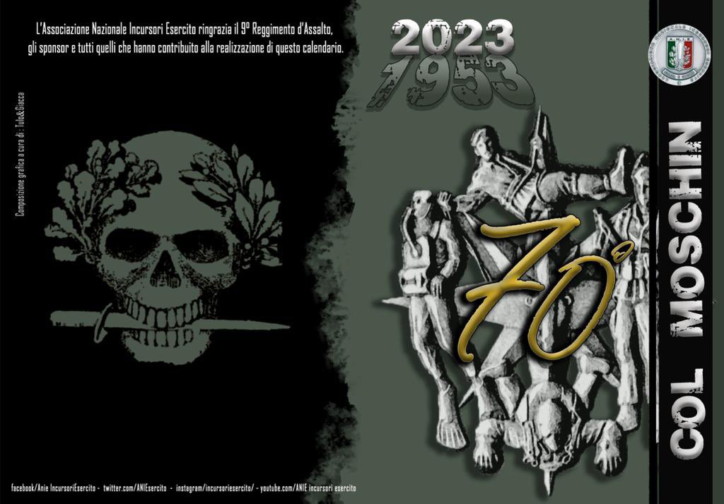 ANIEsercito's tweet image. Calendario ANIE 2023 del 9º Reggimento Incursori “Col Moschin” disponibile da Dicembre.
Info e pre order (da Dicembre) tramite  info@incursoriesercito.it incursoriesercito.it #9ColMoschin #ColMoschin #Anie #Arditi #IncursoriEsercito #Esercito  #ItalianArmy