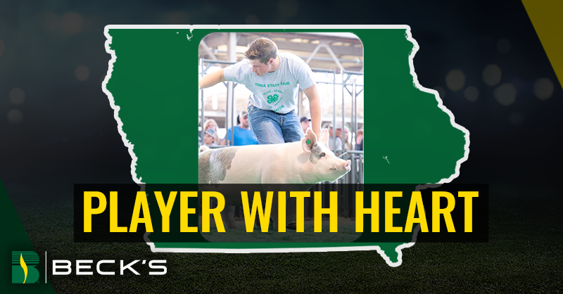 brownfield's tweet photo. @BecksHybrids congratulates this week's Player With Heart, Tucker Rohrig for his commitment and passion on the field and beyond! To learn more listen to Tucker's full interview.