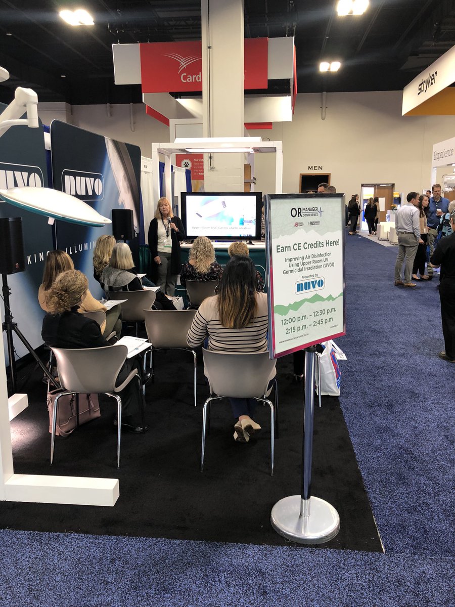 nuvosurgical's tweet photo. At #ORManager stop at our booth 512 to learn how to clean your air #vidashielduv24 https://t.co/Ko0YYRWeLd