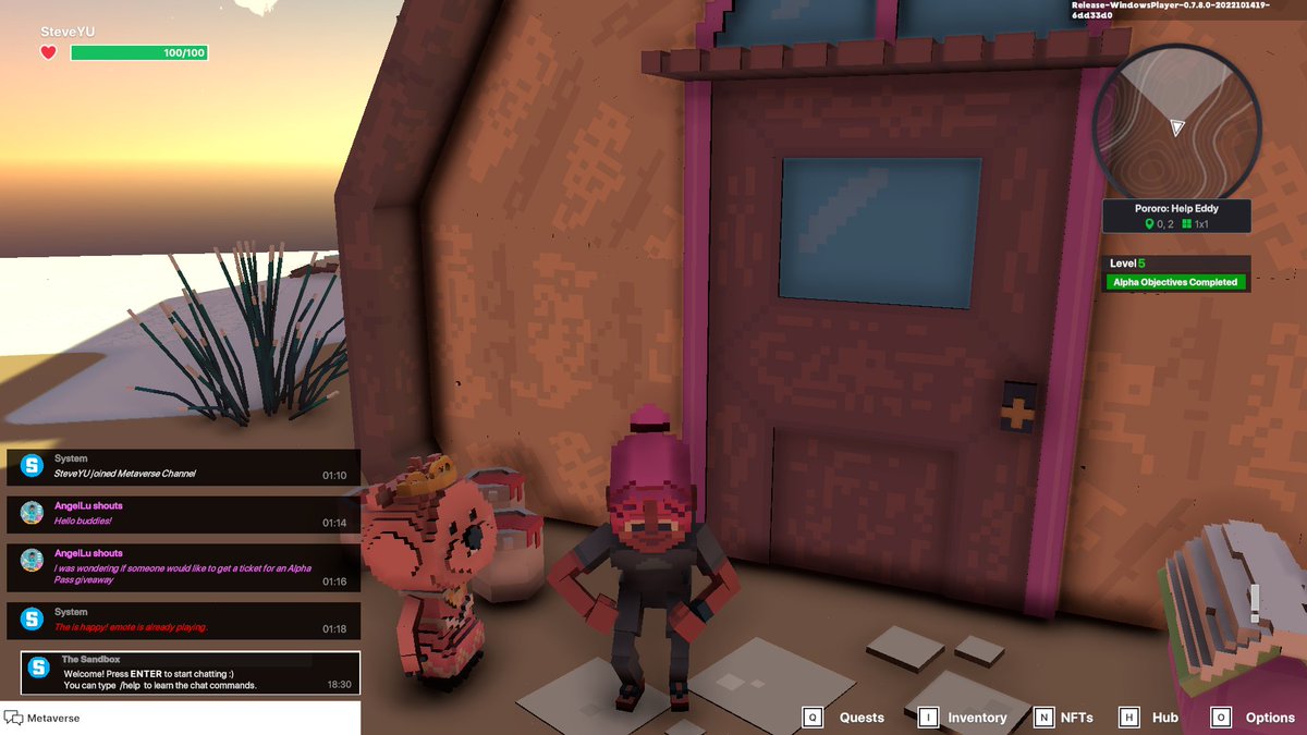WitYamete's tweet photo. @TheSandboxGame I just finished my quest on Pororo experience on the #SandboxAlphaS3 for a chance to win a Season 3 Alpha Pass! Here I am with a cute Pororo. Check out my screenshot!

#Pororo https://t.co/AckqghvfN9