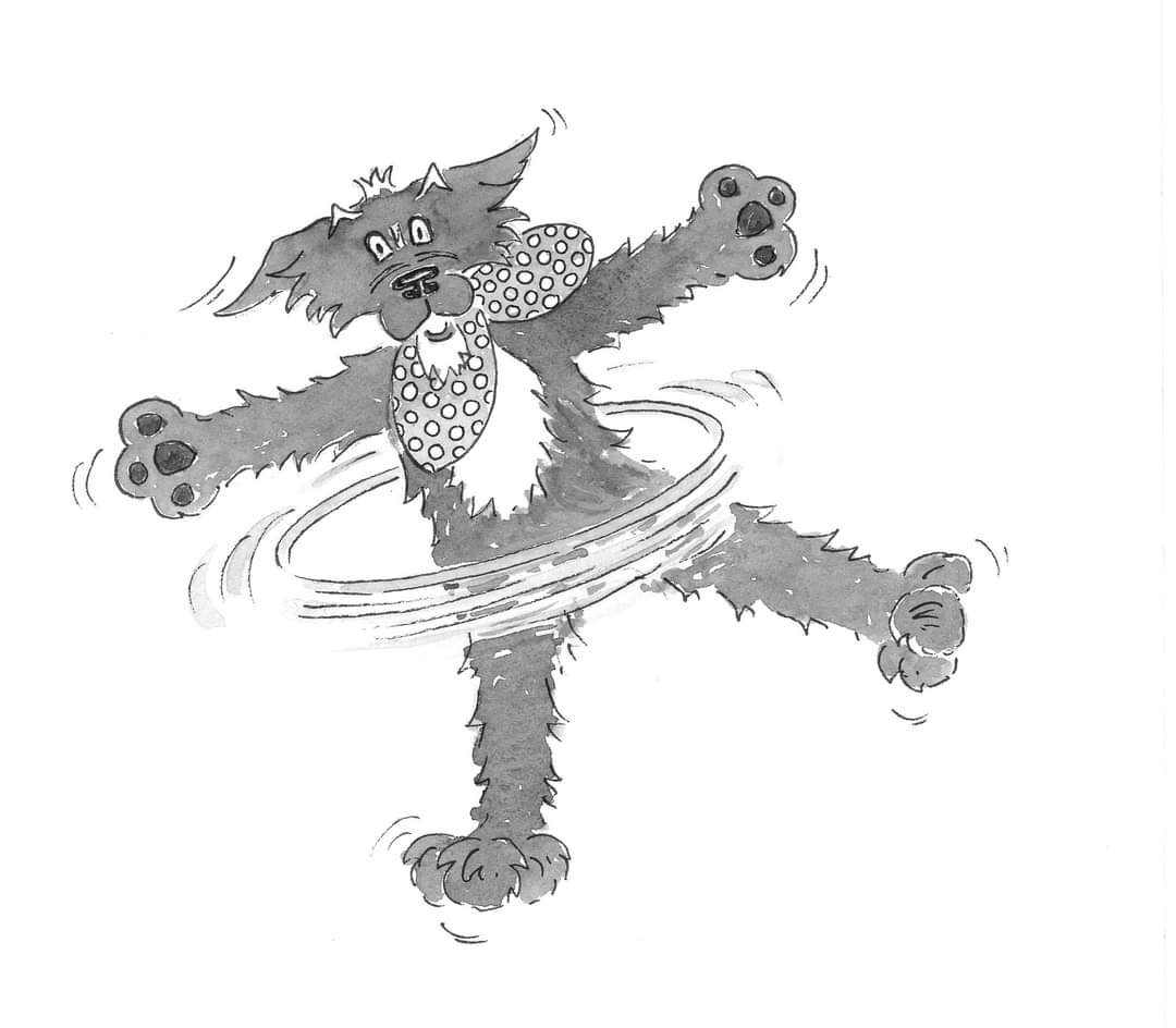 BadgerMutt's tweet photo. Wooaaahhhhhh! Hula hooooooooooop!
Great fun, from my book The Loch Mess Mystery. 
Pawesome!

https://t.co/ZlVSnFsI68 #booksforkids #childrensbooks #illustration #kidlit #dogsoftwitter https://t.co/2YQRa3JRUj