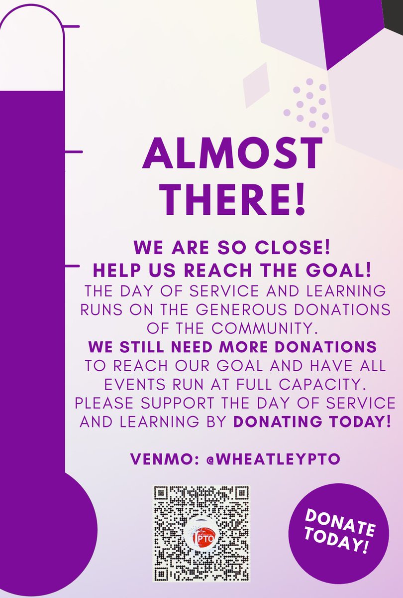 One more day to support ⁦<a href="/WheatleySchool/">The Wheatley School</a>⁩ with our Day of Service and Learning! We are so excited for all of the events we have planned tomorrow! #EWLearns