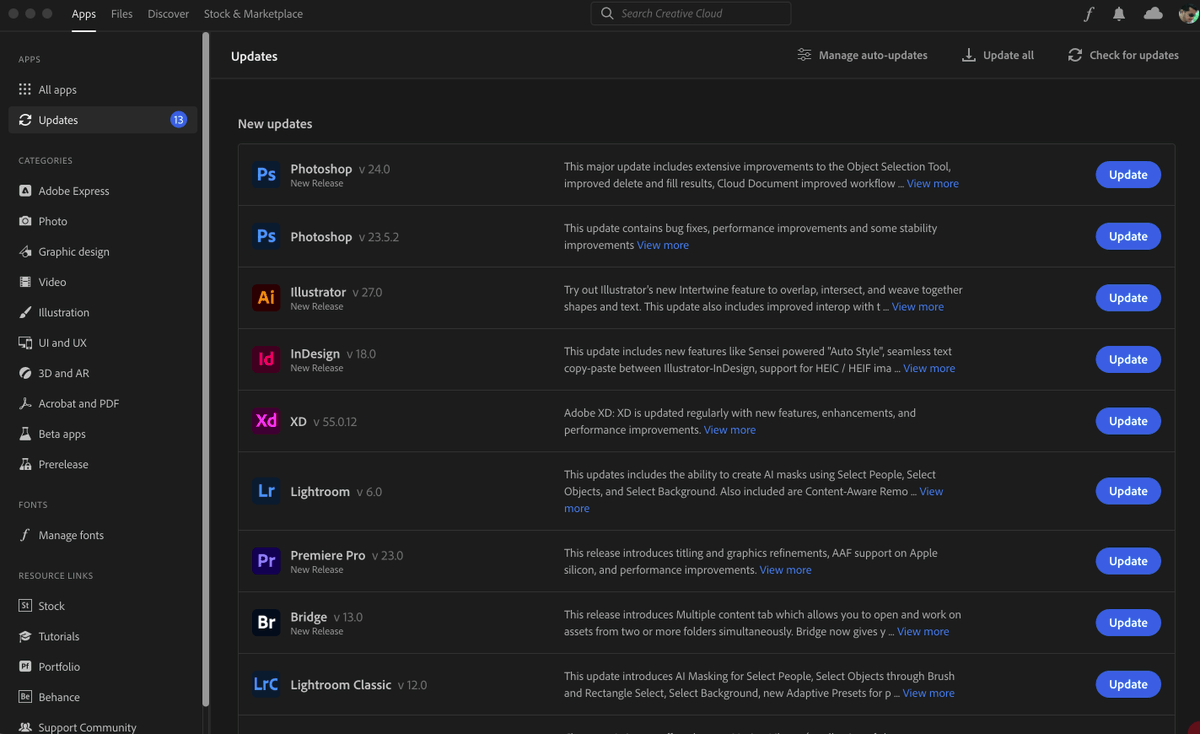 marliton's tweet photo. By the way, ya puedes actualizar tus aplicaciones Adobe a las versiones 2023 desde la app de escritorio Creative Cloud adobeMax #adobeMax2023 #xpertco #xpertLearn https://t.co/h37Ghq4gbH