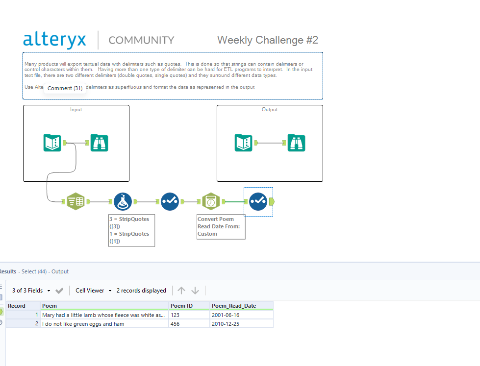 Challenge #2 completed! #DSNY2 #Alteryx