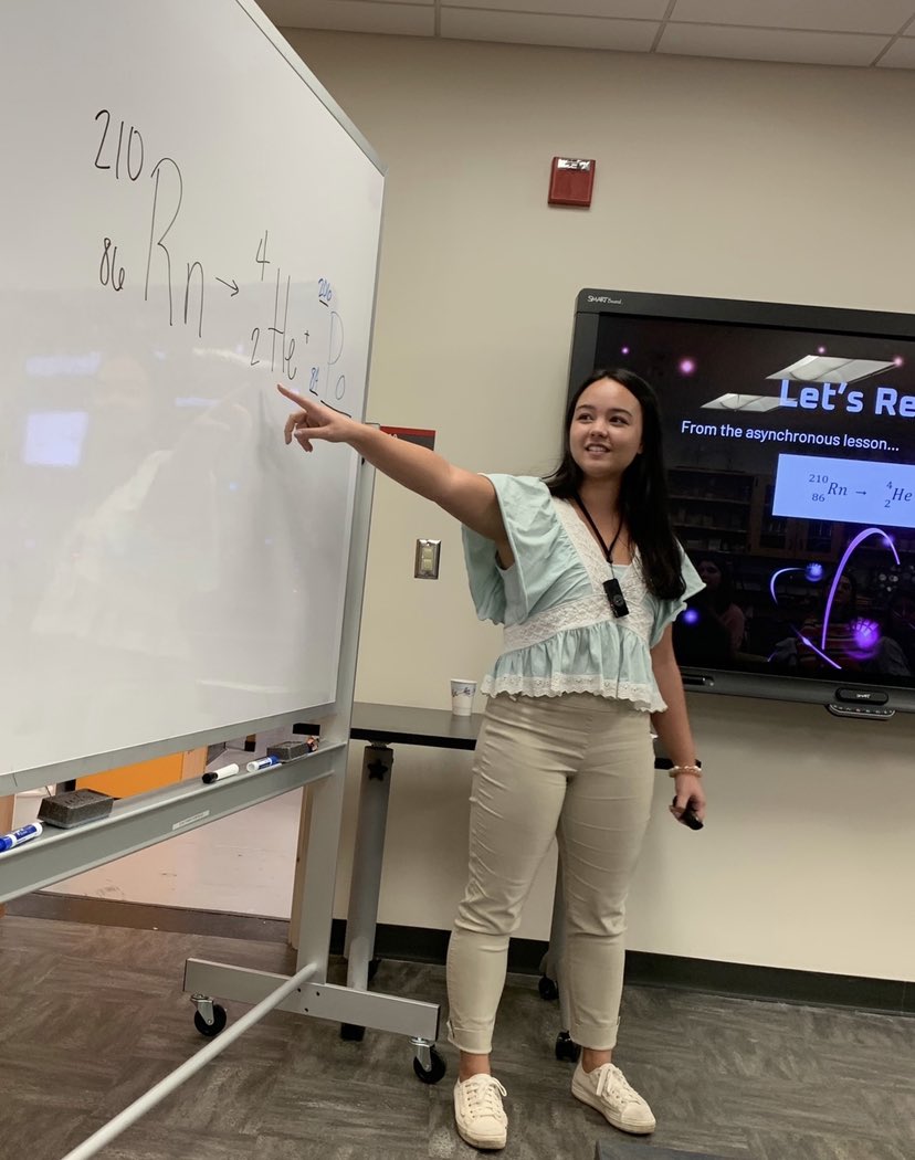 MsCrist_Chem's tweet photo. What a fun day of learning about nuclear chemistry! After my microteaching lesson in #EMS373, @Reynolds_NCSU surprised the class with a field trip to the nuclear reactor on campus. You might even say it was… isodope @NCState @NCStateCED https://t.co/ueKcfq38sp