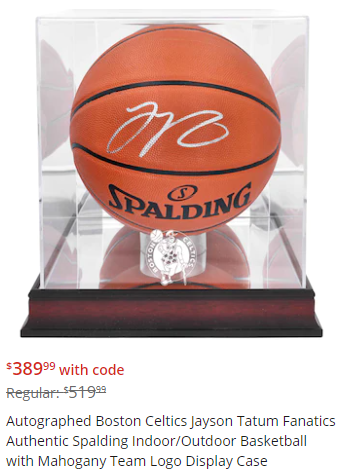 CelticsForum0's tweet photo. #GameDayGiveaway! Signed JAYSON TATUM basketball w/ Mahogany Team Logo Display Case from #NBA store. Comes with Autograph verification. 

To enter: Like/RT &amp; Reply why you're a @jaytatum0 fan! Will be giving away plenty more official merch to my followers soon! https://t.co/hg30eUU7Ov
