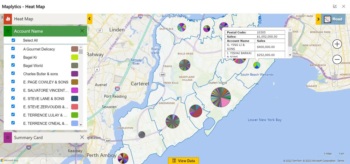 Maplytics's tweet image. Use Heat Maps in Dynamics 365 CRM to analyse data using Pie-Charts and Column-Charts.

To know how? 
Visit our website: buff.ly/3yPxSXI 

#mapvisualization #MSDyn365 #datavisualization #heatmaps #MSDynCRM #Dynamics365 #piechart #powerapps