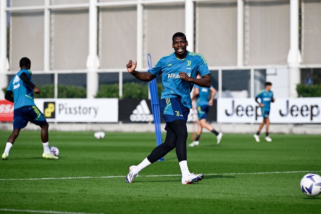 paulpogba's tweet photo. V happy to be on the green again! ⚪⚫ #ForzaJuve https://t.co/fNv33MK9yj