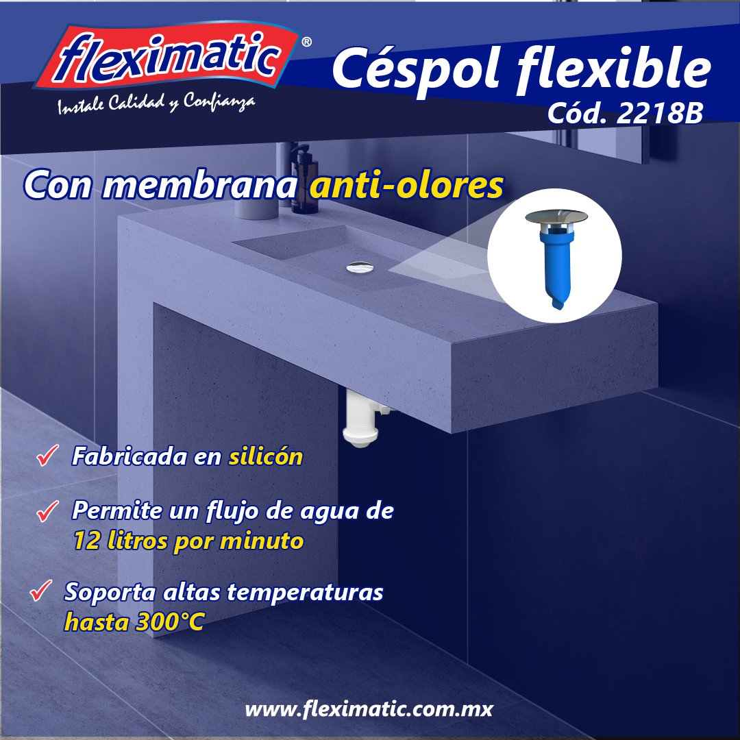 TodoFerreteria1's tweet photo. #Fleximatic presenta su nueva membrana anti-olores, su tecnología permite el flujo de agua en un solo sentido, evitando el ingreso de olores e insectos.
✅Ahora disponible en céspoles para Lavabo y Fregadero.
Info: https://t.co/viDzUJi0Cn
#fleximatic #PLOMERIA #MALOLOR https://t.co/ZUvaQ8OuXj