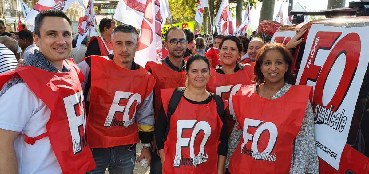 Rassemblement du 18 octobre respect du droit de grève ✌🏼
