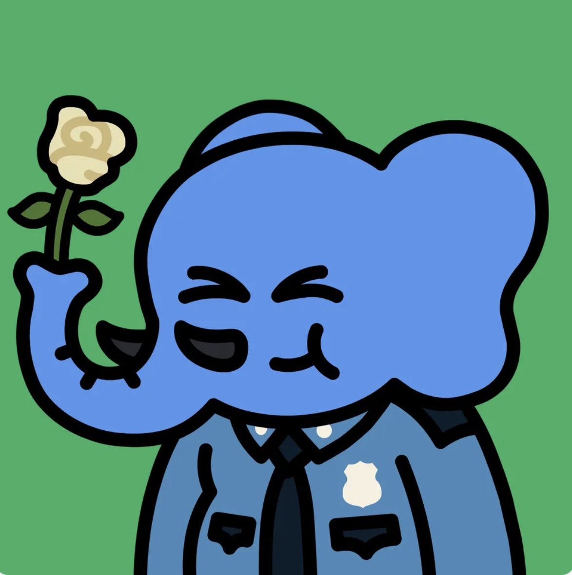 rexhanif's tweet photo. Snap! During @NutTimeETH , Two police officers just in my collection now. They will take care of our herd. If you are sad, he will give you flowers. @3L3NFT FR #3l3herd #stomp https://t.co/tH0ELttYdO