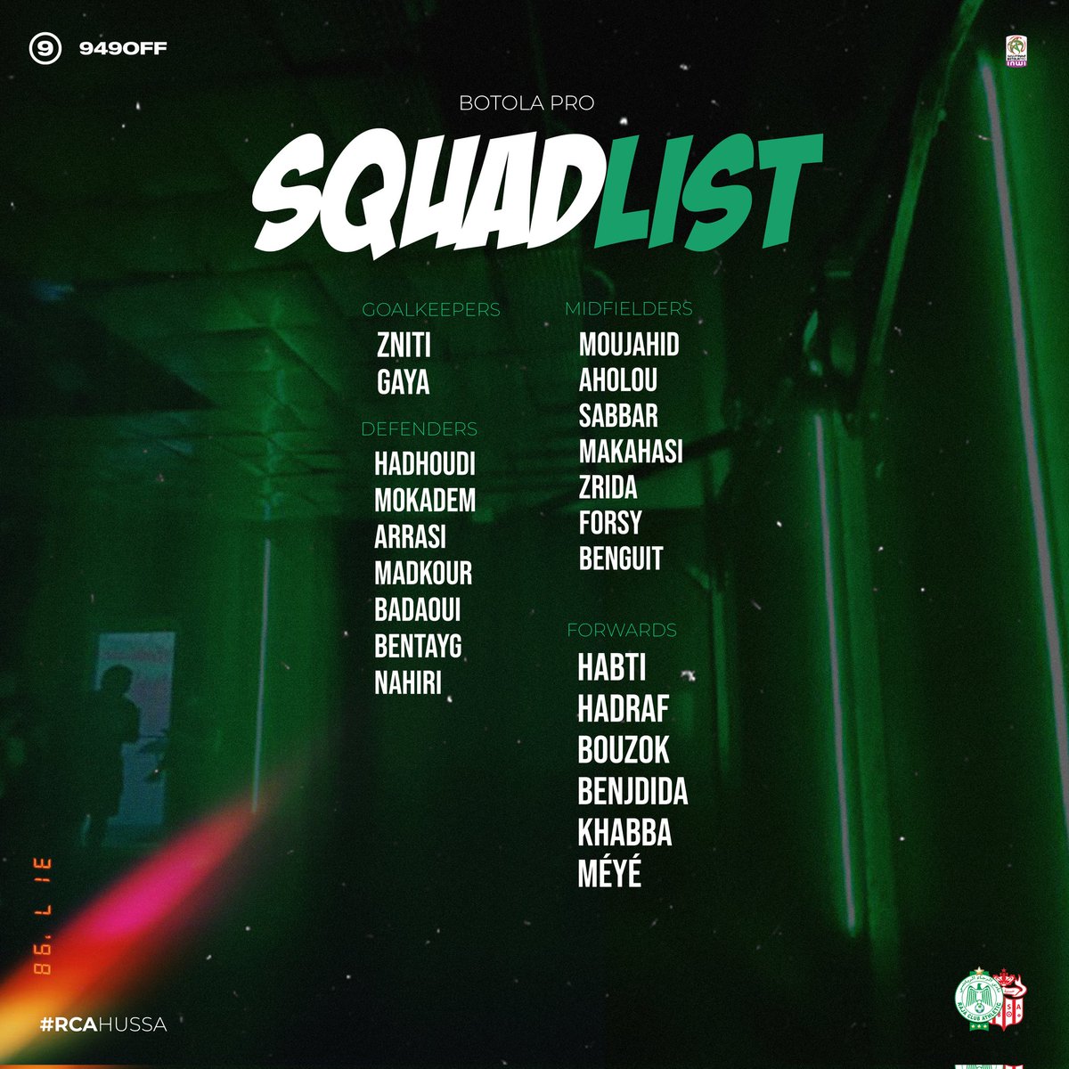 949off's tweet image. Next battle squad 🦅💚

 #RCAHUSA 🦅