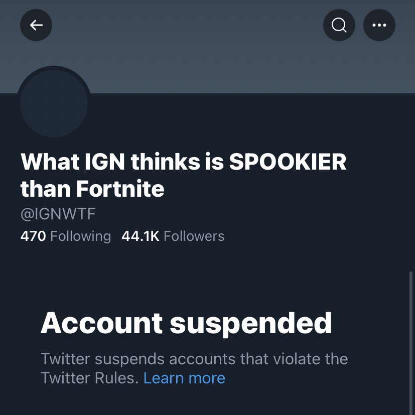 IGNWorseThan's tweet photo. Twitter thinks @IGNWTF is worse than Fortnite https://t.co/3JOdnv3Pso