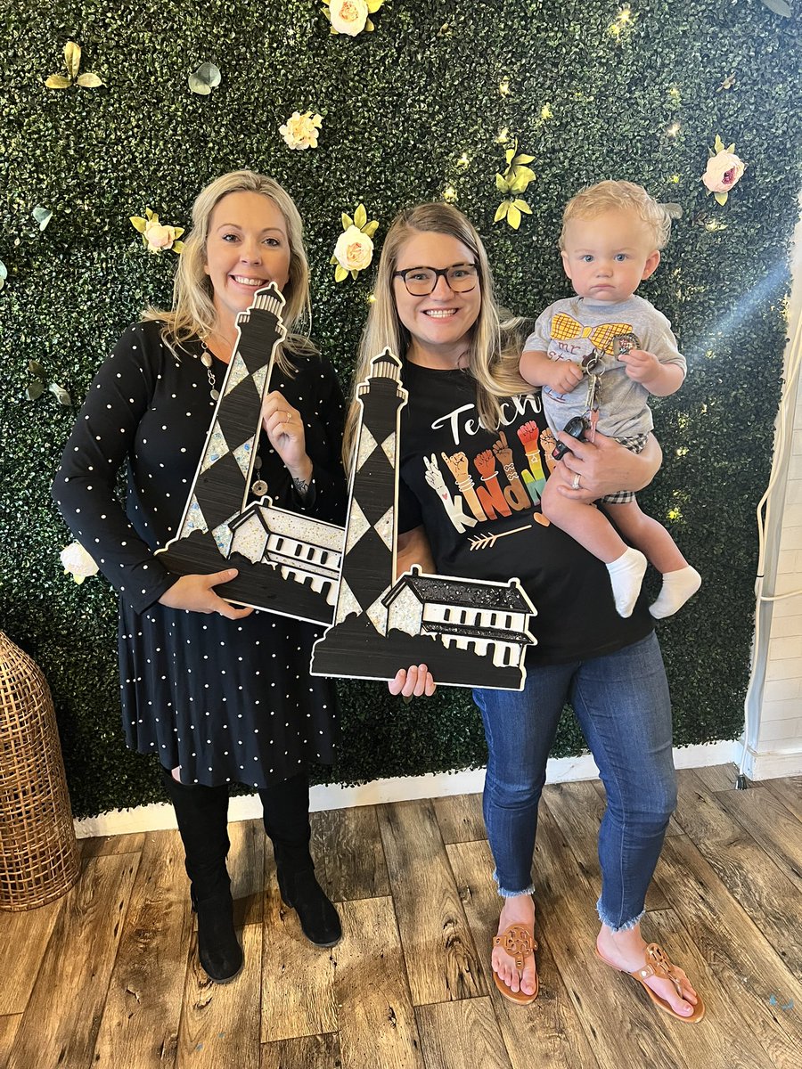 We loved making our lighthouses at <a href="/wineanddesignMC/">wndmoreheadcitync</a> this past weekend #shinethelight #capelookout