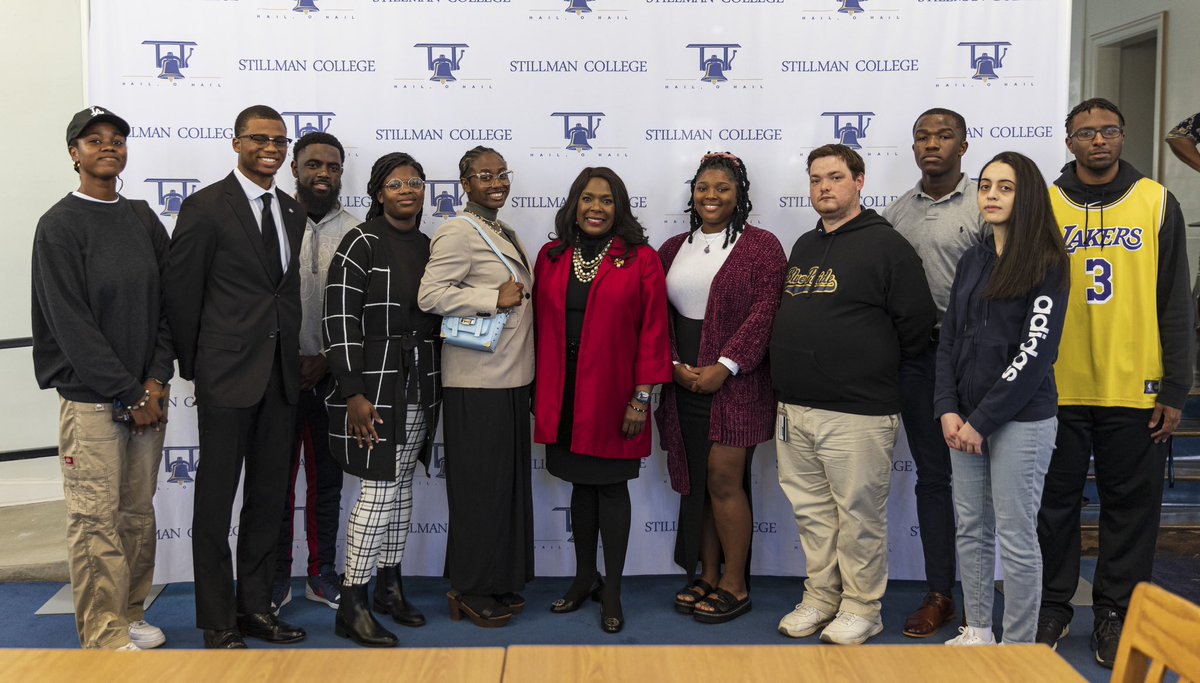 StillmanCollege's tweet photo. Thank you, @RepTerriSewell, for visiting campus to deliver checks for our federal funding to renovate Sheppard Library and Stinson Math and Science Building! Your tireless advocacy for Stillman College and HBCUs in Alabama is much needed and appreciated! https://t.co/Syh901JSJT