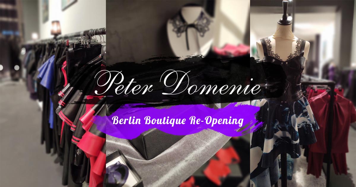 Latex247's tweet photo. #Berlin-based #Boutique, Peter Domenie, announce they are welcoming customers ... https://t.co/sTtoiKIOrQ @PeterDomenie #Coronavirus #Covid #EndOfLockdown #Lockdown2021 #PeterDomenie #PostLockdown #PostLockdownPlans #ShineAfterCovid #Latex #LatexFashion #Latex247 #latexisfashion https://t.co/ft0prIgSEB