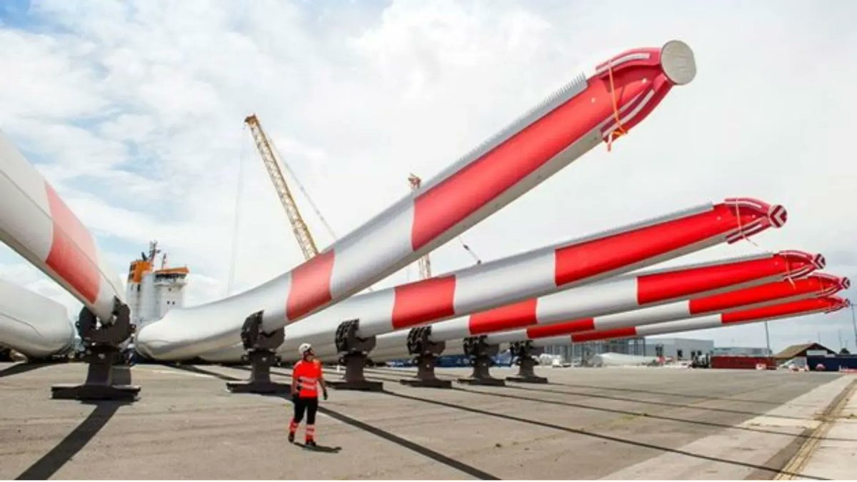 The world’s first offshore wind farm with recyclable blades is now operational. Wind energy just became cleaner. buff.ly/3vNBbgi We have so many solutions. Implement them. #ActOnClimate #ClimateEmergency #climate #energy #renewables #renewableenergy #GreenNewDeal