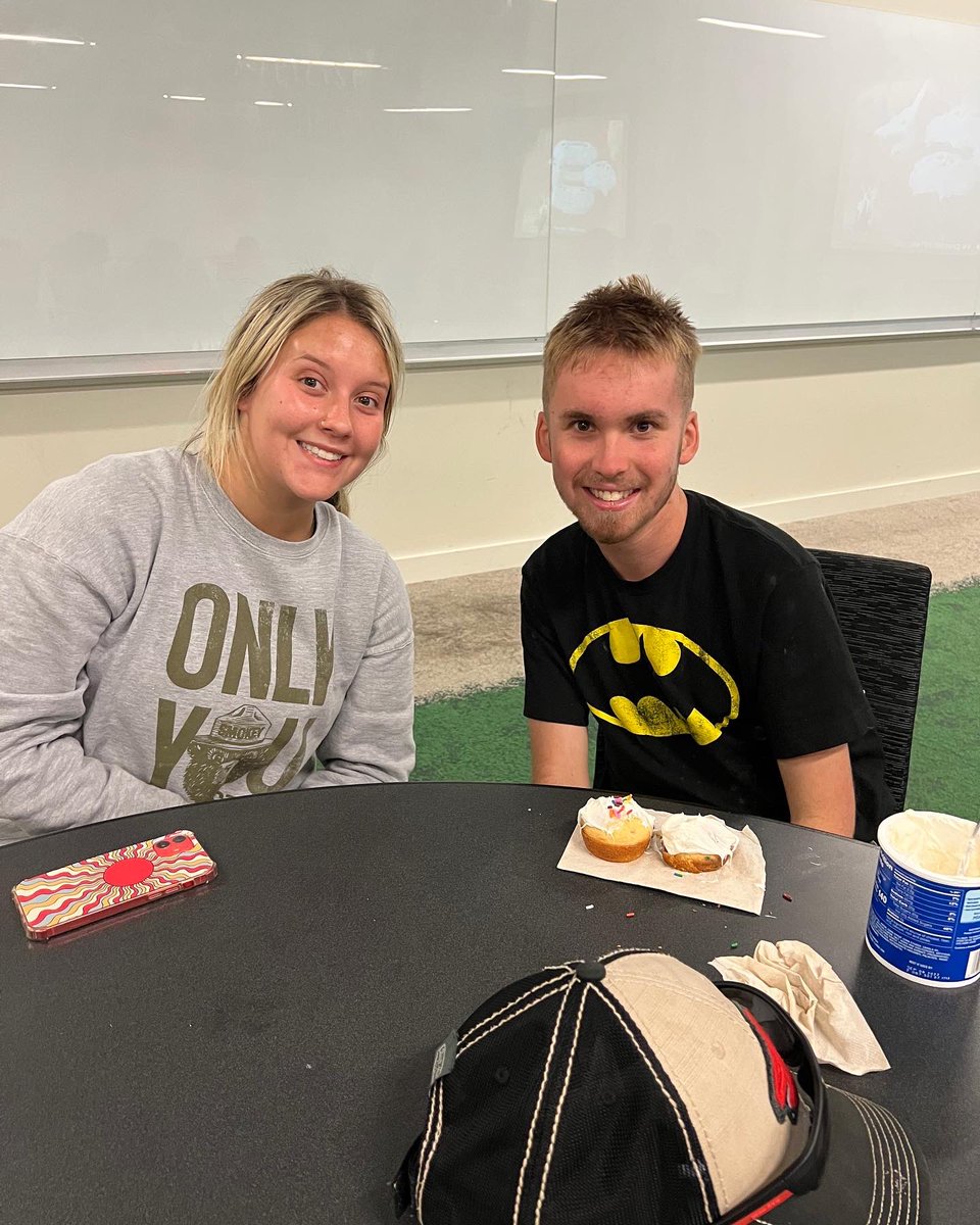 UNTBestBuddies's tweet photo. We had a great time at our cupcake party today! We are so excited for tomorrow!💜 https://t.co/AU0tmEhYbB
