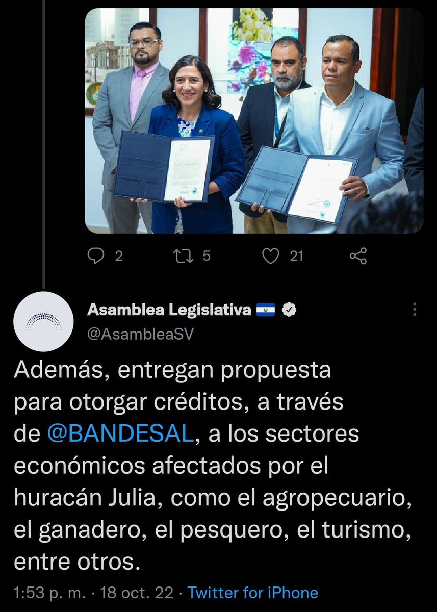 ARENAfraccion's tweet photo. Como es costumbre por parte del oficialismo, la propuesta de ARENA no se agendó, pero una semana después es retomada por el Gobierno y es presentada ante la Asamblea: https://t.co/mXjgOTbFKv