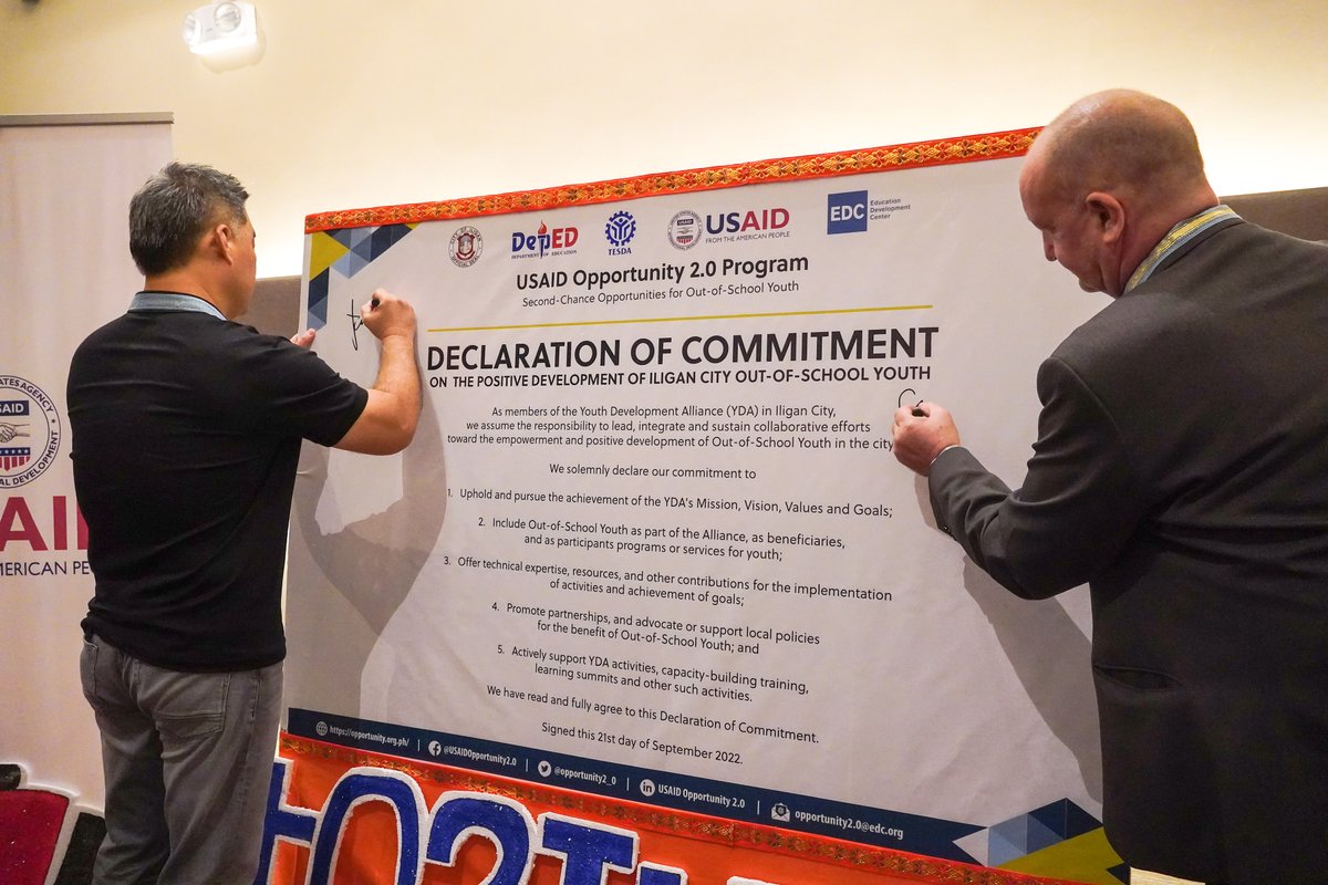 USAID and Iligan City relaunched their long-time partnership to uplift more out-of-school youth. Iligan City joins USAID’s Opportunity 2.0 program, which will boost the capacity of local actors to provide #secondchanceopportunities for even more marginalized youth in the city.