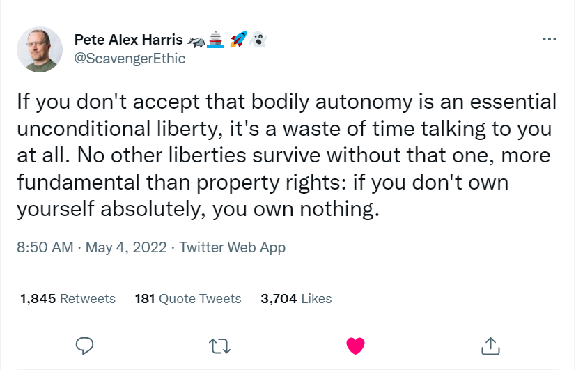 4AnimalLife's tweet photo. @VABVOX Yes, for many reasons but women voters need to know it's essential to our equality w men.

Even if they'd never choose it for themselves; it's crucial that we have that choice and right, that liberty and control over our own bodies and lives. 👇🏼
It's been my single issue for yrs. https://t.co/LwcDDODdHB
