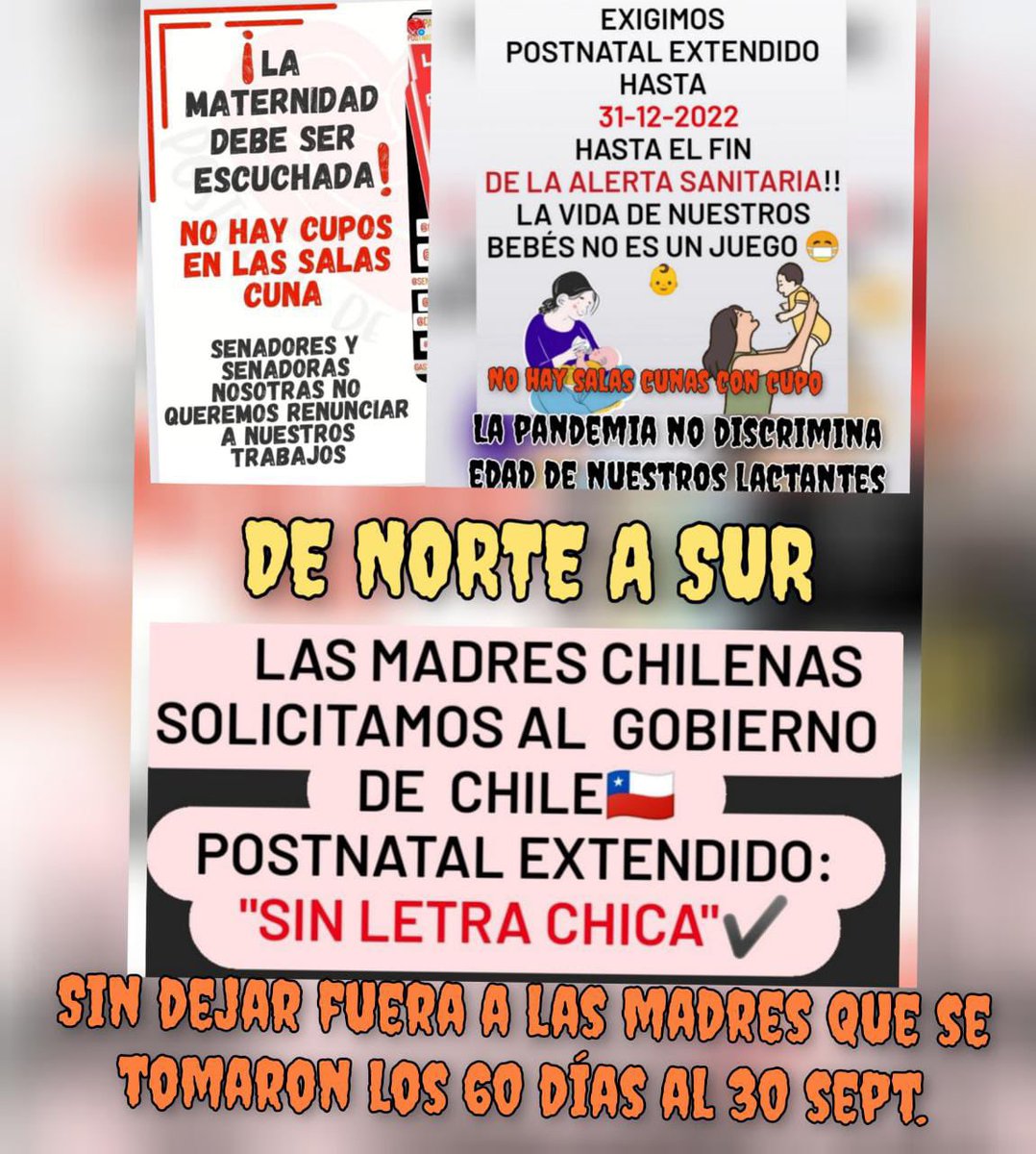 camilaa42114848's tweet photo. #extensiónpostnatalparental, es muy necesario!!!! @gabrielboric @GobiernodeChile. https://t.co/DMsqEZ47hM