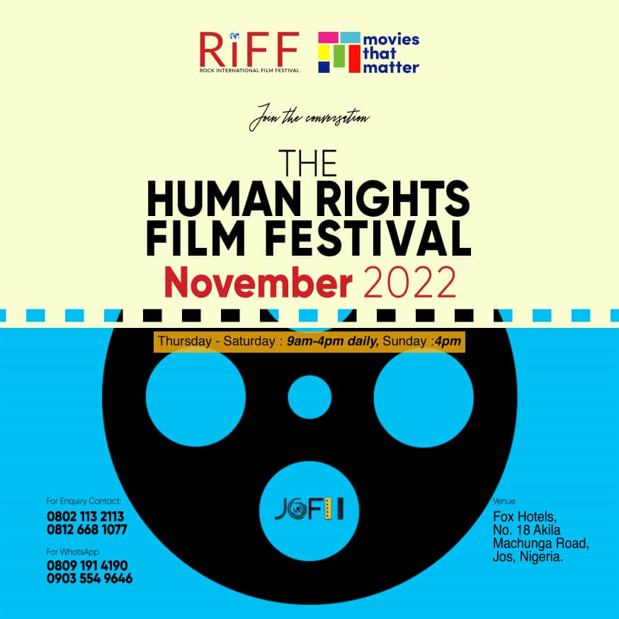 Don't miss the 
#rockfilmfestival #riff in Jos Nigeria, November 2022