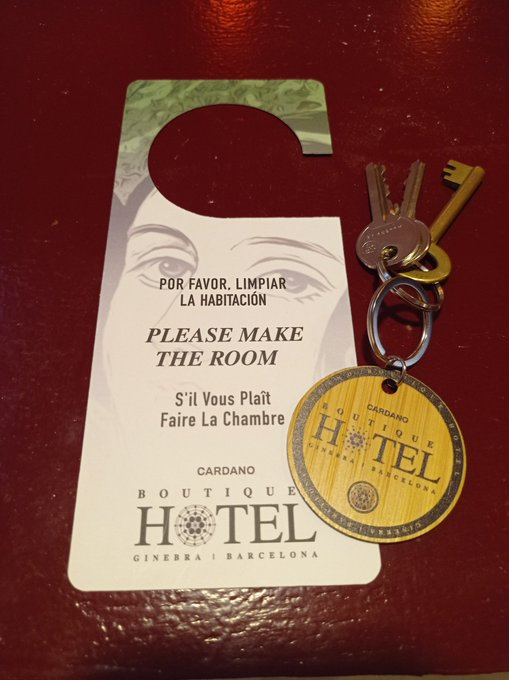 Tomorrow likely going for my first visit back to our "#Cardano" Hotel Ginebra here in #Barcelona since returning from Cnftcon.
Can't wait to see the gang...

<a href="/taranu_razvan/">T. RĂZVAN</a> <a href="/NoelCresencio/">Noel</a> <a href="/gaudivan/">Iván Hernández</a>