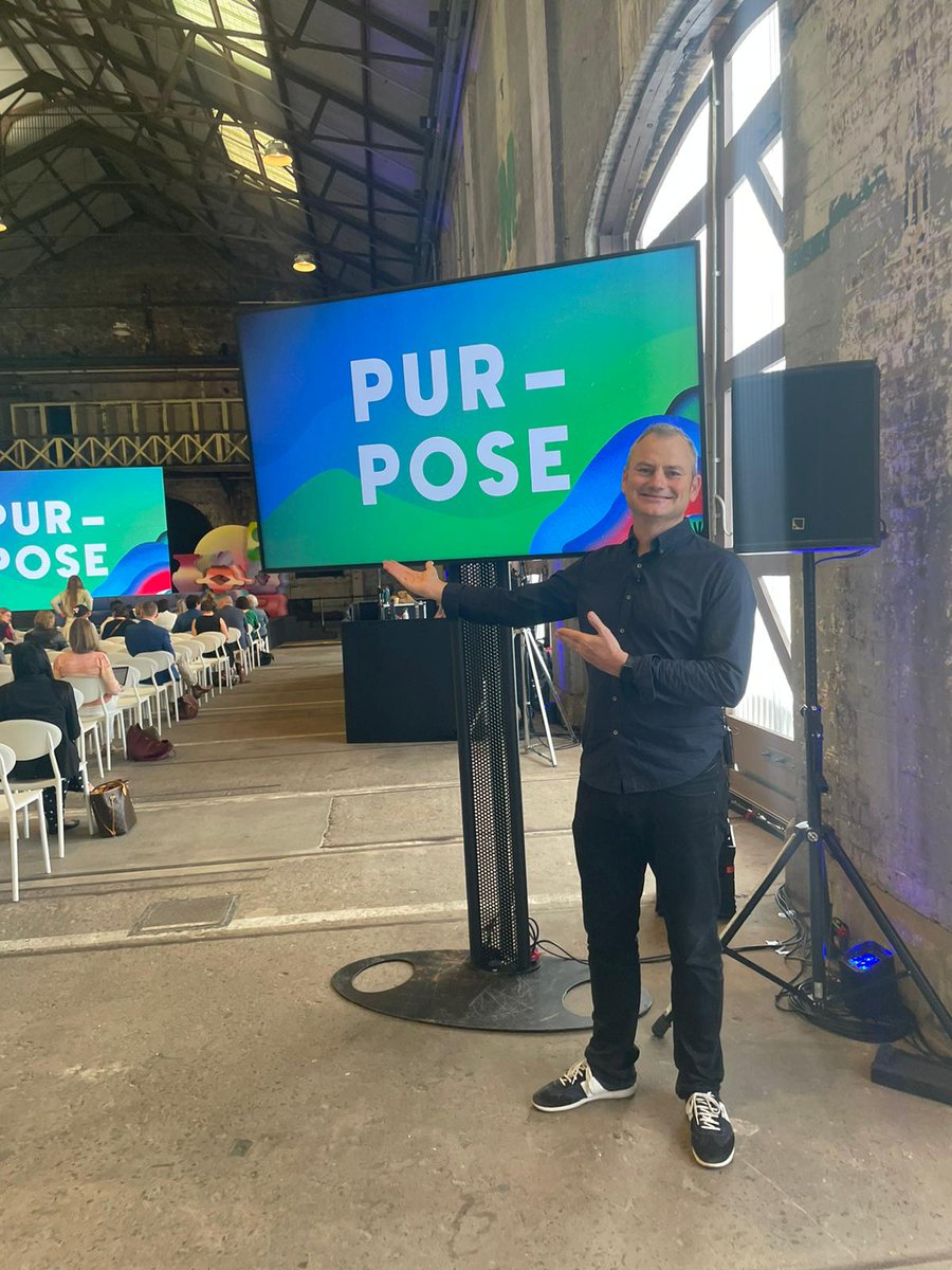 climate200's tweet image. We're at @purpose__conf ✨💥! Our convenor @simonahac gave the opening keynote on how our new political context and net zero target will help unlock the wave of innovation Australia desperately needs. 

#purpose22