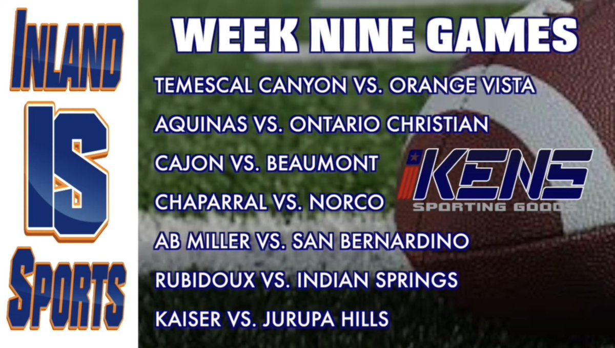 Inland_Sports's tweet photo. 🏈 Check out some of the top games in Week 9!
🚨 It’s getting real Juicy in the Ivy League and the Mountain Valley League!
🎥  https://t.co/e9udXgf7ro https://t.co/pKSdCjfDGT