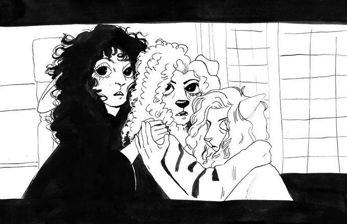 you can now get my witches of eastwick fanart as a print :) l!nk below 