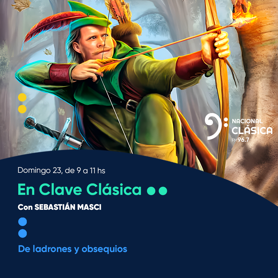 HOY en #EnClaveClasica: 

"De ladrones y obsequios"

Conduce <a href="/MasciSebastian/">SEBASTIÁN MASCI</a> 

<a href="/EnClaveClasica/">En Clave Clásica</a>: 
📻 FM 96.7
💻 radionacional.com.ar/nacional-clasi…
📱radionacional.com.ar/baja-la-app/