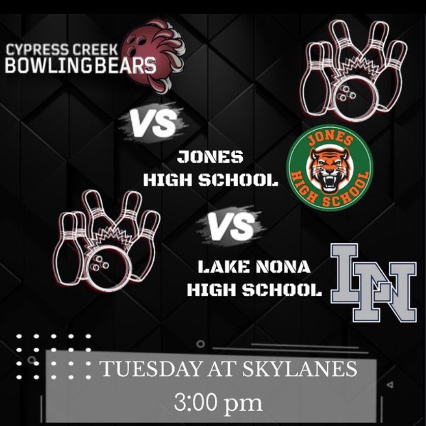 bowling_cchs's tweet photo. Our Bowling Bears took the W against Lake Nona and Jones today top Bowlers were Chris Falcon-Molina with 723 series and Hannah Hilton with a 600. @CCHS_mrsmendez @CCHSBears @CCHSORLANDO @CypressCreekHS @cypresscan1tech https://t.co/OFi4AFEovi